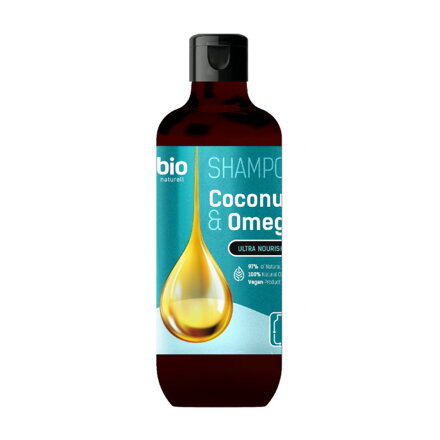 BIO šampón cocconut oil a omega 355 ml