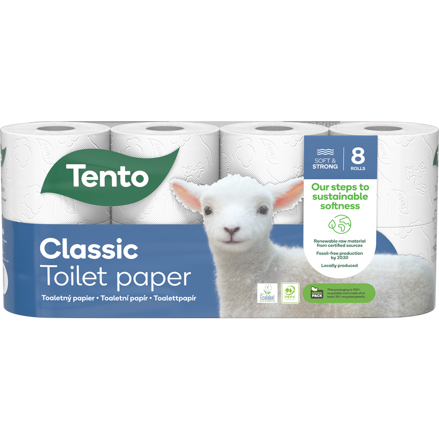 Toaletný papier Tento Classic 3-vrstvý 8ks