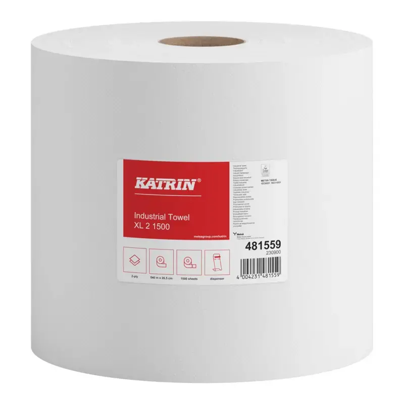 Priemyselná utierka Katrin plus xl towel 2 ks biela 2P  / 48155