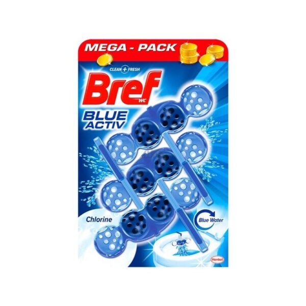 bref wc blok deluxe 3x50g blue / chlorine