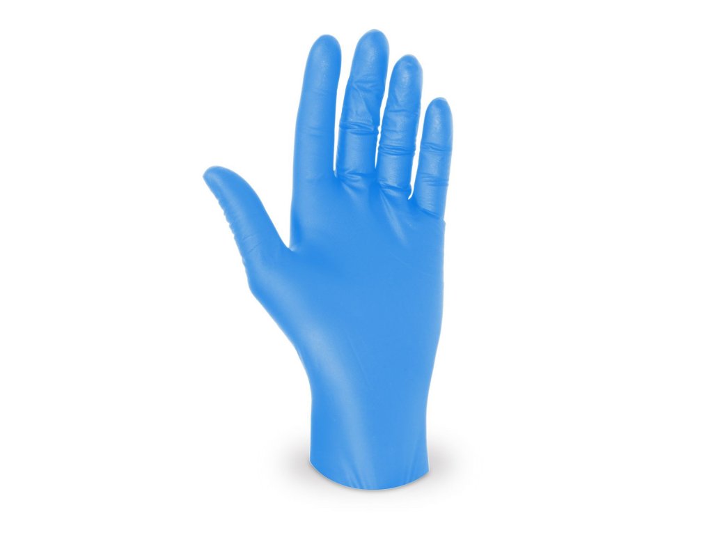 rukavice hygsoft nitrilové modré l 100 ks